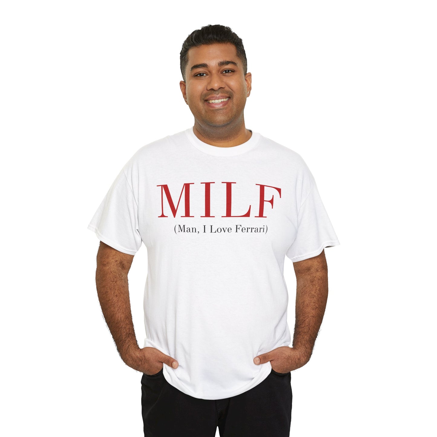 MILF Ferrari Unisex Cotton Tee - Fun Graphic T-Shirt for Car Enthusiasts